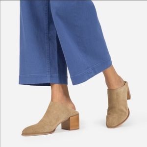 Everlane Suede Heel Mule Women Size 8.5 Tan